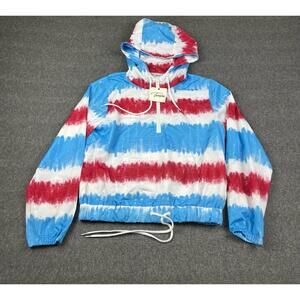 Twain Color Blocked Pullover Windbreaker Jacket Womens Size Large